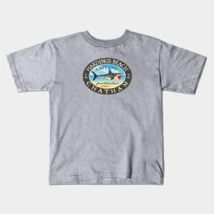 Hardings Beach, Chatham, Massachusetts, (Cape Cod) Great White Shark Kids T-Shirt